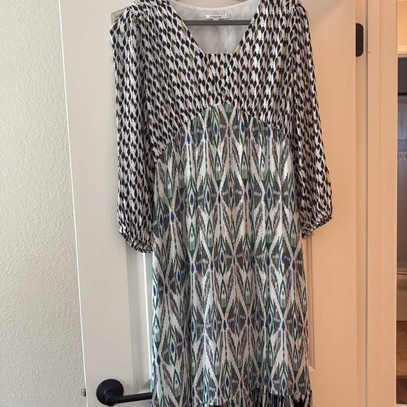 Chico’s Ikat Maxi Dress size 0.5 (6) - Picture 5 of 8